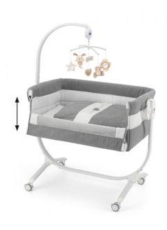 Cullami Co Bed Cradle, Dark Grey, Made In Italy Cradle With Co-Sleeping Function, Suitable For Every Bed, Portable & Convertible Baby Bassinet With Mosquito Net, Baby Bed, Soft Fabric - pzsku/Z8185FD39AC0FCA44A102Z/45/_/1719897809/6a74ffdc-5a18-4f82-9ecd-e17fc2ace4a5