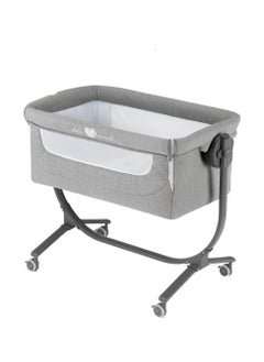 Cullami Co Bed Cradle, Dark Grey, Made In Italy Cradle With Co-Sleeping Function, Suitable For Every Bed, Portable & Convertible Baby Bassinet With Mosquito Net, Baby Bed, Soft Fabric - pzsku/Z8185FD39AC0FCA44A102Z/45/_/1719897810/7bac76eb-03bb-422e-8715-a71e42414329