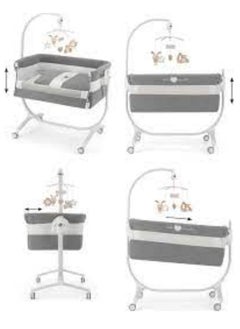 Cullami Co Bed Cradle, Dark Grey, Made In Italy Cradle With Co-Sleeping Function, Suitable For Every Bed, Portable & Convertible Baby Bassinet With Mosquito Net, Baby Bed, Soft Fabric - pzsku/Z8185FD39AC0FCA44A102Z/45/_/1719897812/0047f3cf-378e-4a2a-859e-072efc55d0b6