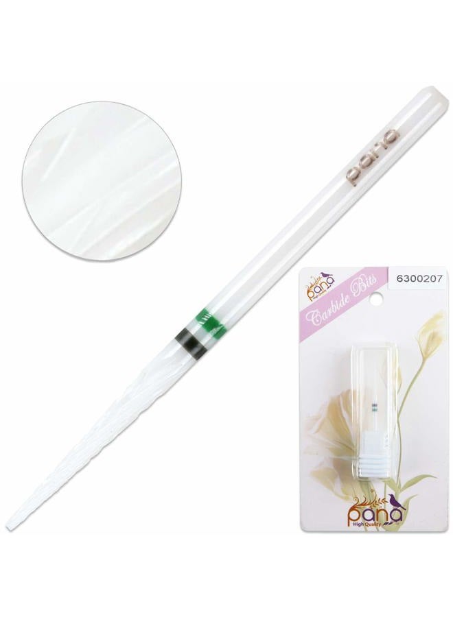 Pana Professional - White Under Nail Cleaner Ceramic Bit 3/32" Shank Size - Nail Drill Bit for Dremel Machine - Image 5