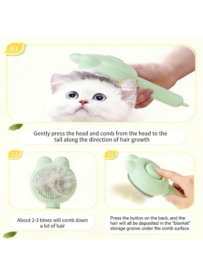 إيبت فرشاة تنظيف ذاتية للقطط والكلاب الصغيرة - لون أخضر - Image 4