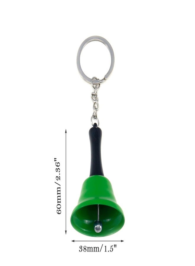 Meprotal 5pcs Hand Bell Mini Call Bell with Keychain, Wedding Bells Dinner Bells for Inside Classroom Bell, Restaurant Service Call Bell (5-Color) - Image 2