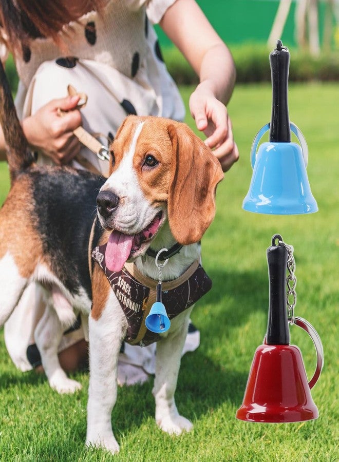 Meprotal 5pcs Hand Bell Mini Call Bell with Keychain, Wedding Bells Dinner Bells for Inside Classroom Bell, Restaurant Service Call Bell (5-Color) - Image 3