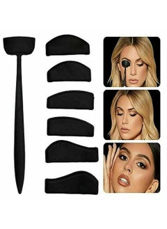 Eyeshadow Stamp Kit, 6 in 1 Eyes Makeup Tool for Women, Convenience Eye Shadow Applicator, Silicone Eyeshadow Stamp Crease Tools