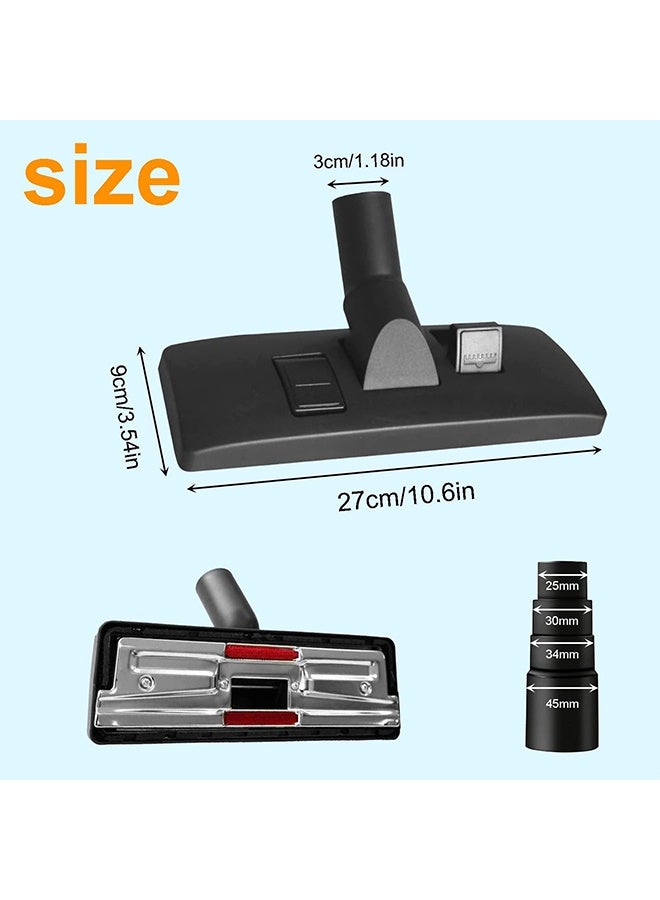 Peachjoy Universal Floor Brush Head Tool, 32mm Vacuum Cleaner Floor Brush Head Replacement, with Vacuum Hose Adapter, Vacuum Cleaner Carpet Brush Nozzle Accessories - Image 2