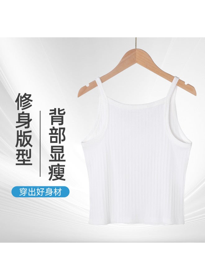 Red Bean قميص نسائي بدون أكمام على شكل حرف V، رقيق وقابل للتنفس، يمكن ارتداؤه بمفرده أو كملابس داخلية، ملابس داخلية بدون أكمام للنساء - Image 4