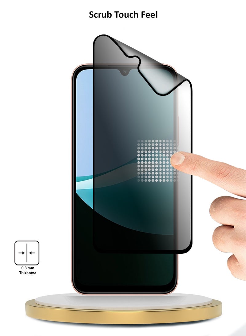 Wtech Xiaomi Redmi 15C 4G/5G 2025 Premium Nano Ceramic Privacy Full Glue Full Cover Matte Flexible Screen Protector (MSCNMP) - Clear/Black - Image 4