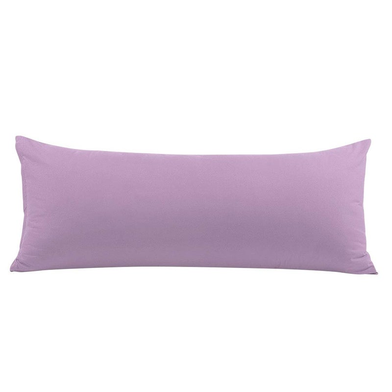 PiccoCasa Body Pillow Pillowcase with Zipper Closure 1800 Series Brushed Microfiber Body Pillow Cover Soft Long Pillow Cases for Body Pillows Lavender 50 x 180cm 6ft