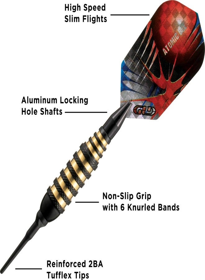 فايبر سهام فايبر من جي إل دي برودكتس أتوميك بي ذات الرأس الناعم، أسود، 16 غرام، 20-1350-16 - Image 3