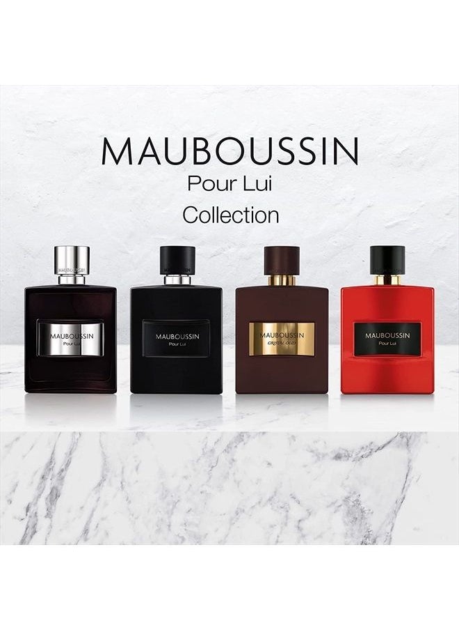 MAUBOUSSIN - Pour Lui In Black 100ml (3.3 Fl Oz) - Eau de Parfum for Men - Woody & Oriental Scents - Image 1