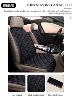 DUNISO 2pcs Auto Breathable Universal Four Seasons Front Car Seat Covers Luxury Include Front Car Seat Protector Compatible with 95% Vehicle Fit for Cars Truck SUV or Vans  - Image 3
