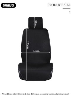 DUNISO 2pcs Auto Breathable Universal Four Seasons Front Car Seat Covers Luxury Include Front Car Seat Protector Compatible with 95% Vehicle Fit for Cars Truck SUV or Vans  - Image 4