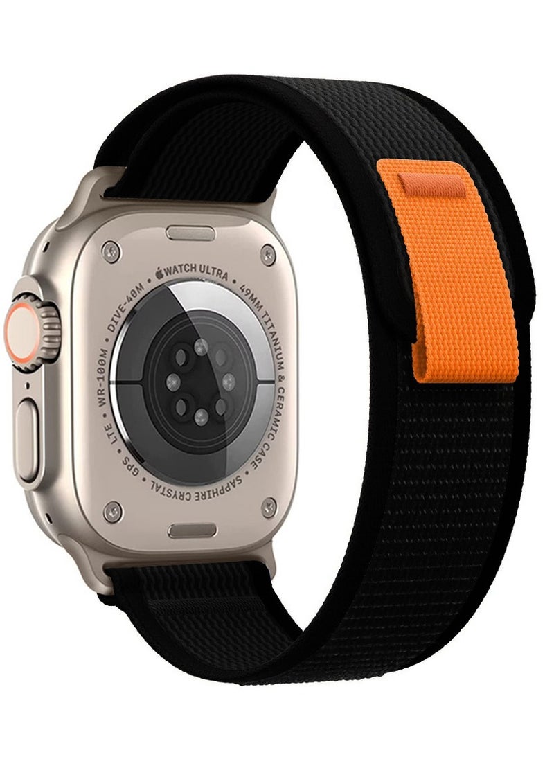 CATANES Watch band Trail for Apple watch 38mm 40mm 41mm Nylon Woven Sport Strap for iWatch Series Ultra/8/7/SE/6/5/4/3/2/2 Black  - Image 1