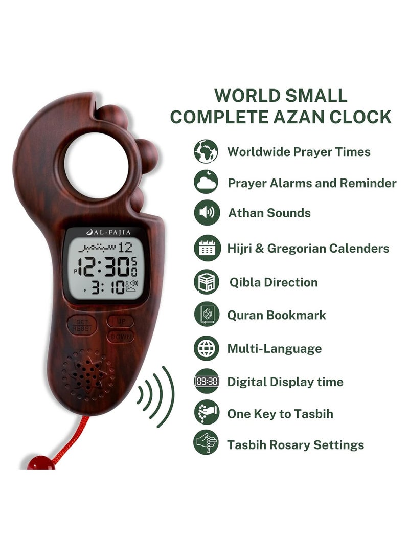 Digital Tasbeeh Hand Tally Counter & Islamic Prayer Time Reminder Ring with Qibla Direction, Azan Sound, and Hijri Calendar - Image 4