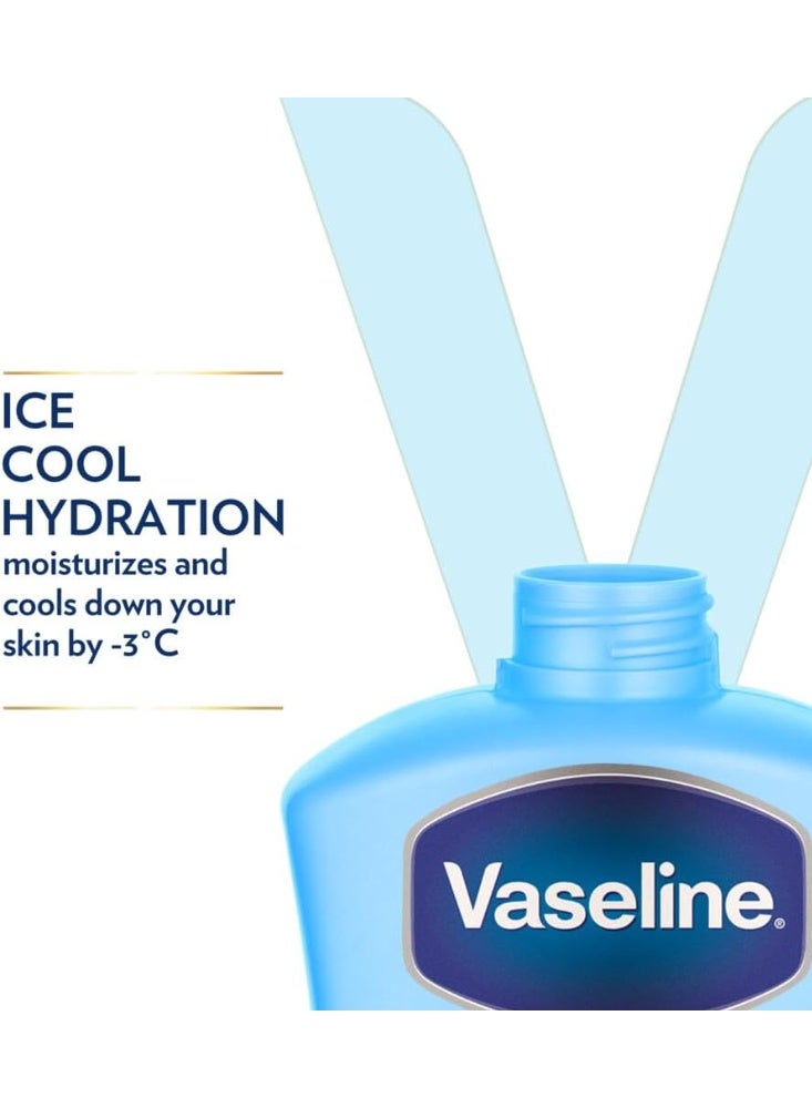 Vaseline Intensive Care Body Lotion, With Hyaluronic Acid, Vitamin E & C, Ice Cool Hydration, hydrates and cools your skin down by -3 °C, 200ml - Image 3