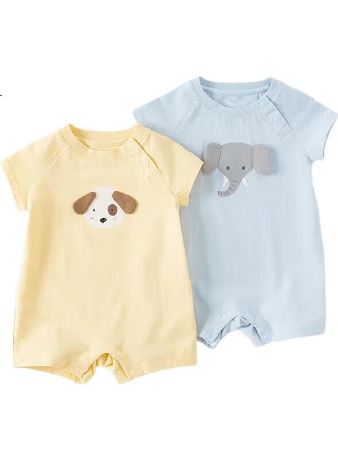 Dave & Bella Baby Clothes Summer Newborn Short-Sleeve Bodysuit, Baby Romper, Boy'S Onesie - Image 3