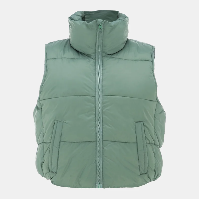 Sun and Sand Sports Women's Cropped Puffer Jacket