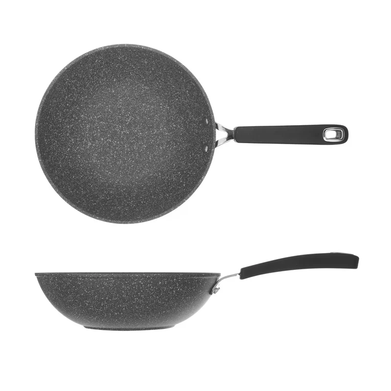 Simply Kitchen  New Petra Dark Wok 28 Cm Gray  | Best Price UAE