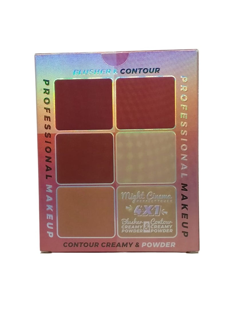 Might Cinema Contour + cream and powder blush 4*1 Might  Cinema - 12 colors - Image 2