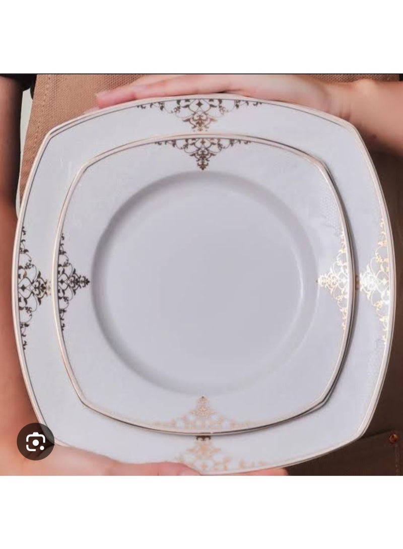 اف ام طقم عشاء فتحي محمود 33 قطعة - أبيض - Image 4