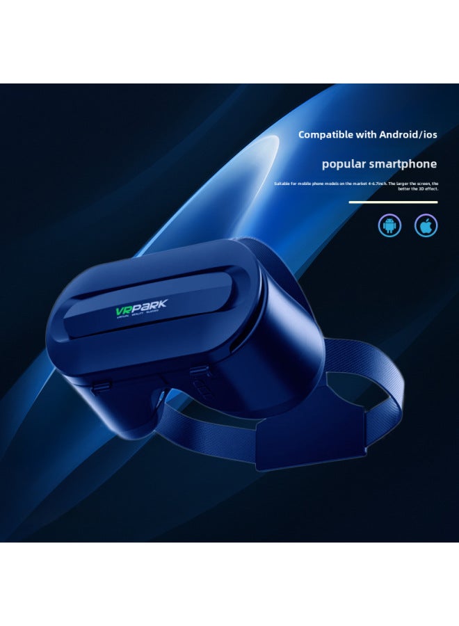 VRPARK Glasses All-in-one Smart VR Glasses Head Wear 3D Panoramic Game VR Glasses-Color:V8 Ivory White X3 Handle - Image 3