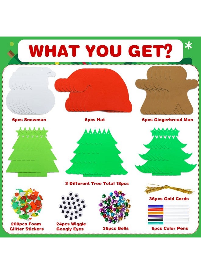 ماكس فن مجموعة ملصقات من 302 قطعة من Max Fun، مجموعة أدوات حرفية على شكل شجرة عيد الميلاد، قبعة شجرة عيد الميلاد، رجل ثلج، ديكورات عيد الميلاد للأطفال، لوازم هدايا الحفلات - Image 2