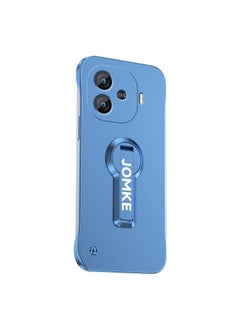 erorex For vivo iQOO Z9 Turbo Baking Varnish 360 Rotate Holder No Frame PC Phone Case(Blue) 
