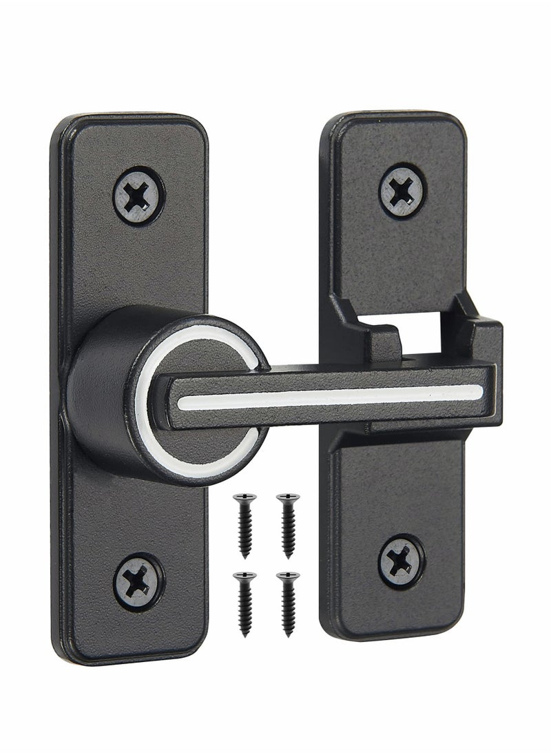 KASTWAVE 180 Degree Right Angle Door Lock, Heavy Duty Flip Door Latch Bolt Lock cam Lock Door and Window Push-Pull Lock Rod Bolt barn Push-Pull Door Lock (Luminous Tone)  - Image 1