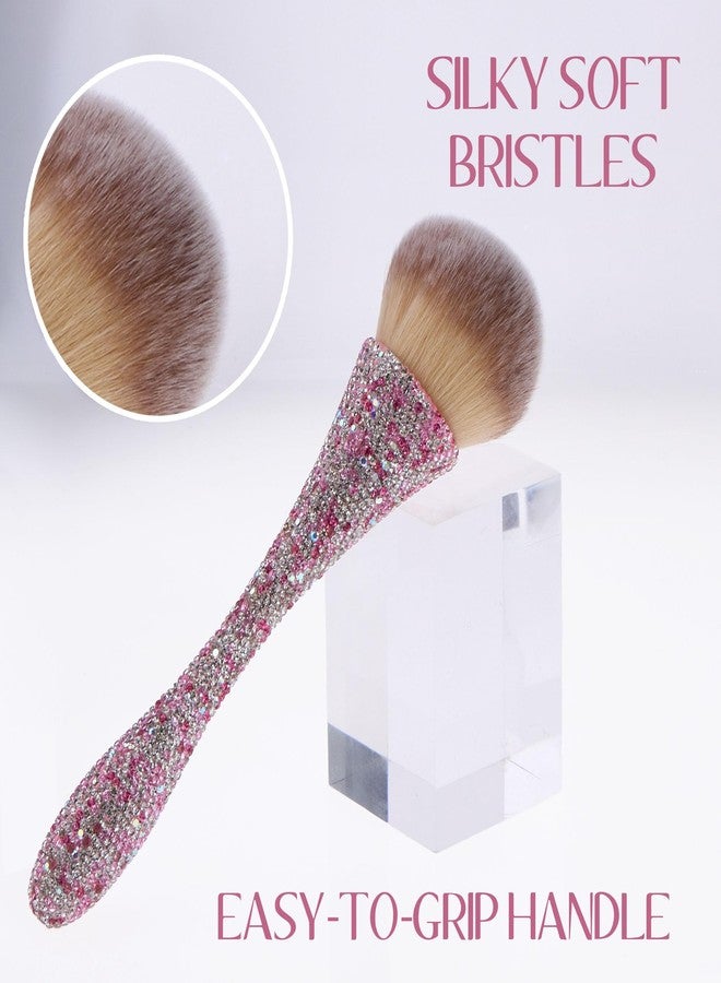 Expressions Rhinestone Powder Brush - Premium Soft Bristle Makeup Brush for Finishing - Image 4