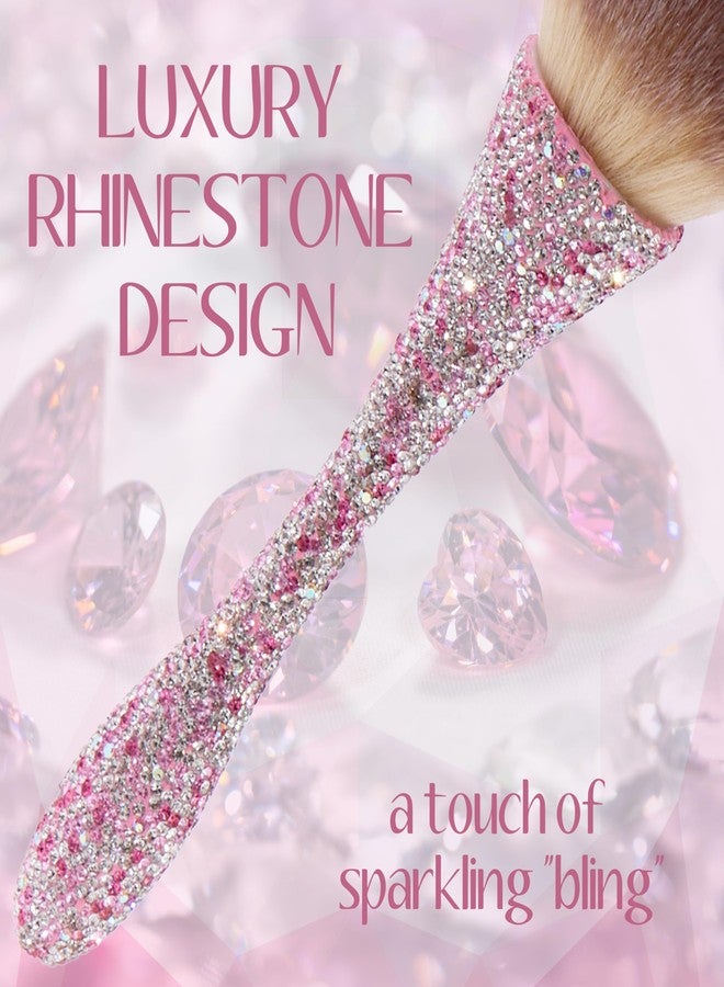 Expressions Rhinestone Powder Brush - Premium Soft Bristle Makeup Brush for Finishing - Image 3