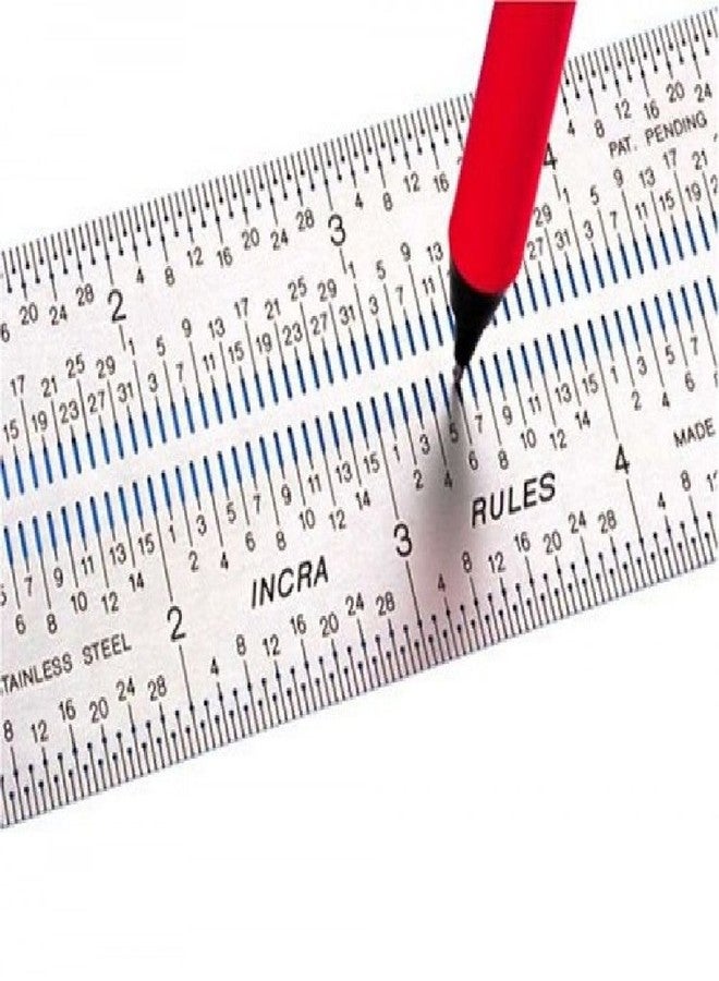 Incra RULE12 12-Inch Incra Rules Marking Rule,Multicolor