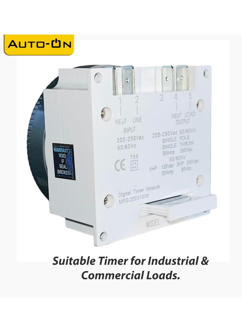Auto-ON - AutoON Digital Timer Programmable Time Switch with LCD 4 Pin Pack of 1 - Image 1