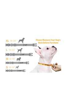 Y&D Reflective Dog Collar with Safety Locking Buckle Adjustable Nylon Pet Collars Quick Release for Small Medium and Large Dogs (Purple S)  - Image 5