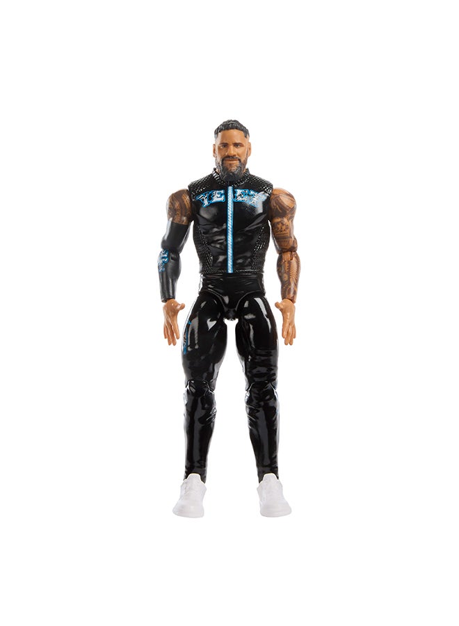 WWE Mattel WWE Jey Uso Action Figure, Main Event Series #157, 6-inch Collectible Superstar with 14 Articulation Points & Life-Like Look - Image 1