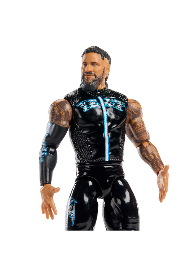 WWE Mattel WWE Jey Uso Action Figure, Main Event Series #157, 6-inch Collectible Superstar with 14 Articulation Points & Life-Like Look - Image 2