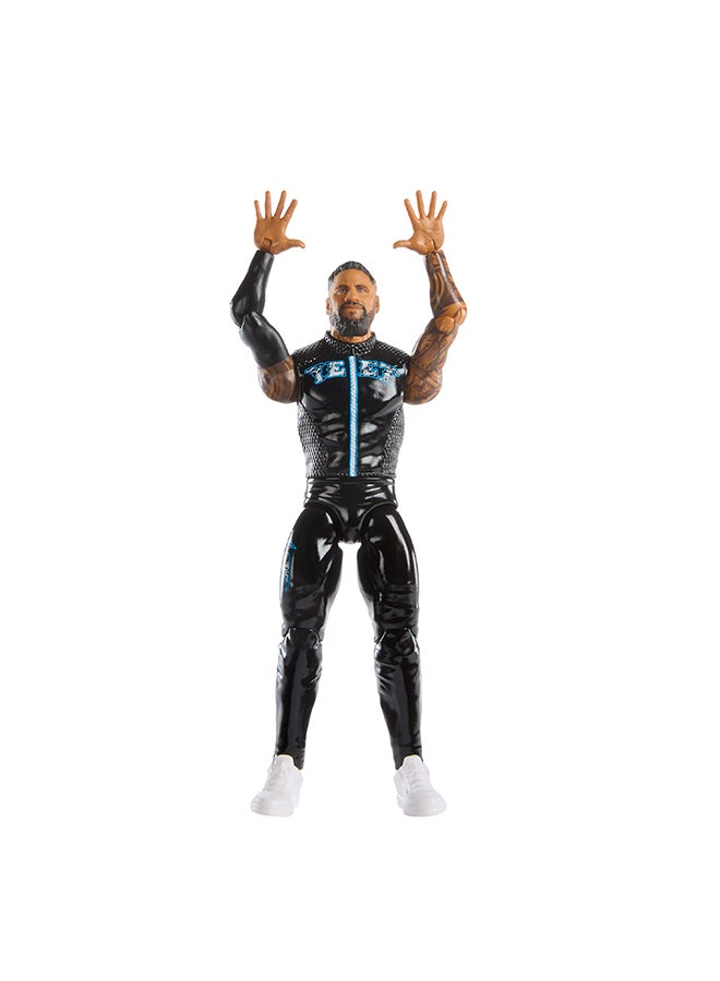 WWE Mattel WWE Jey Uso Action Figure, Main Event Series #157, 6-inch Collectible Superstar with 14 Articulation Points & Life-Like Look - Image 4