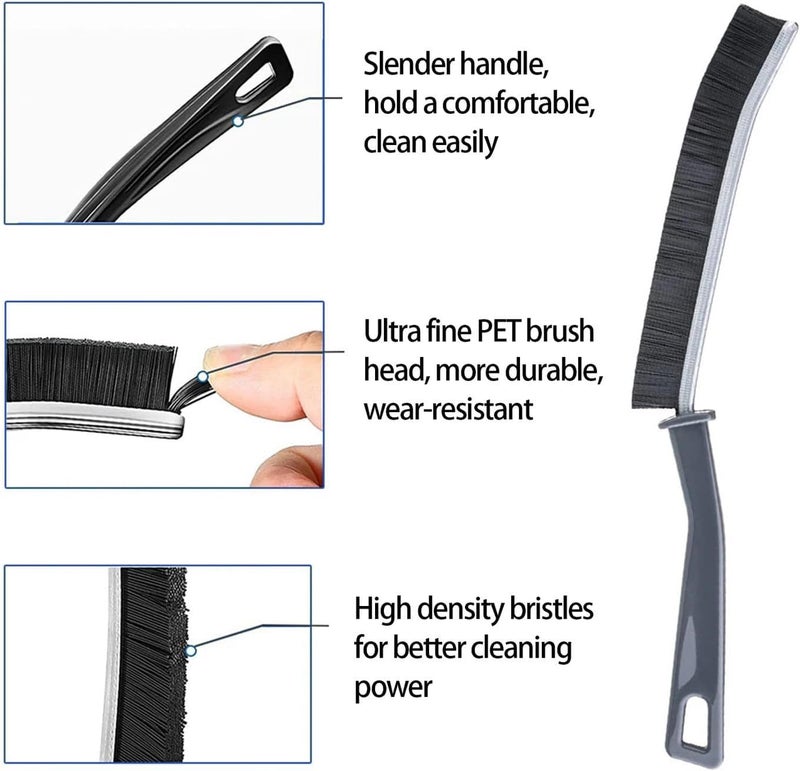 ROKTRY 6 pcs Crevice Cleaning Brush, Hard-Bristled Cleaning Brush Tool, for Kitchen Surfaces, Window Slots Dead Corners, Tiles & Faucetsr, Bathroom Gap - Image 3