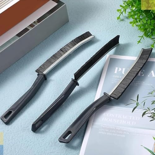 ROKTRY 6 pcs Crevice Cleaning Brush, Hard-Bristled Cleaning Brush Tool, for Kitchen Surfaces, Window Slots Dead Corners, Tiles & Faucetsr, Bathroom Gap - Image 2