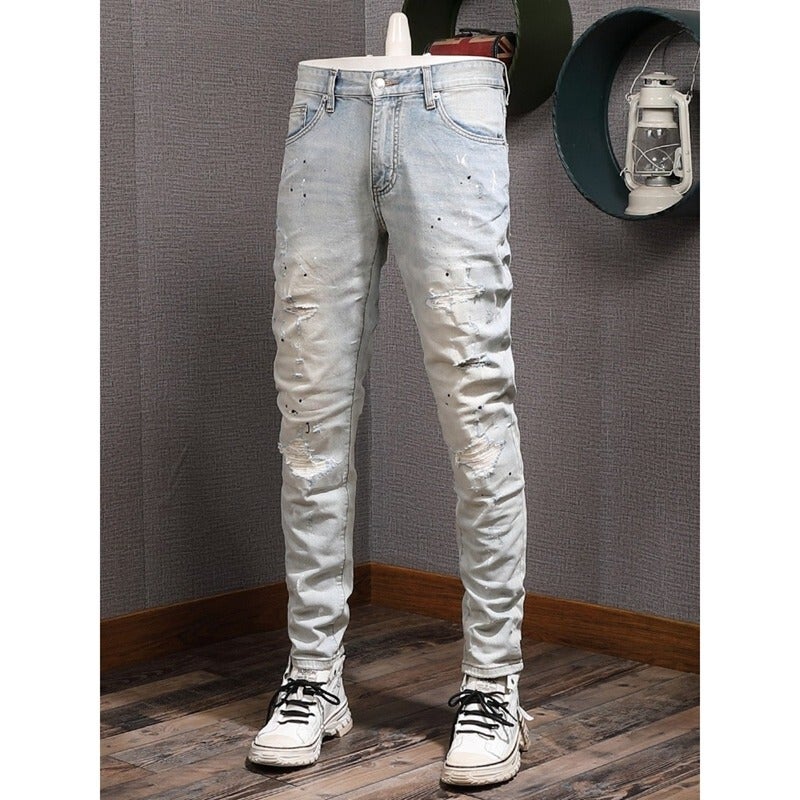 Unisex Classic Denim Jeans Loose Fit Daily Outdoor Wear - Image 2