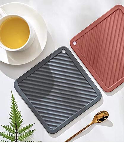 NILKANTH® - Silicone Trivet Mat, 8pcs Silicone Multi-Use Kitchen Trivet Mat Insulated Flexible Durable Non Slip Coasters 5pc-Hexagon,1pc-Round,1pc Square,1pc Rectangle - Image 5