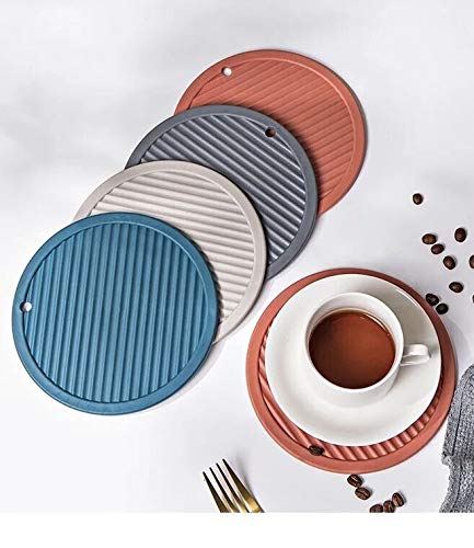 NILKANTH® - Silicone Trivet Mat, 8pcs Silicone Multi-Use Kitchen Trivet Mat Insulated Flexible Durable Non Slip Coasters 5pc-Hexagon,1pc-Round,1pc Square,1pc Rectangle - Image 4