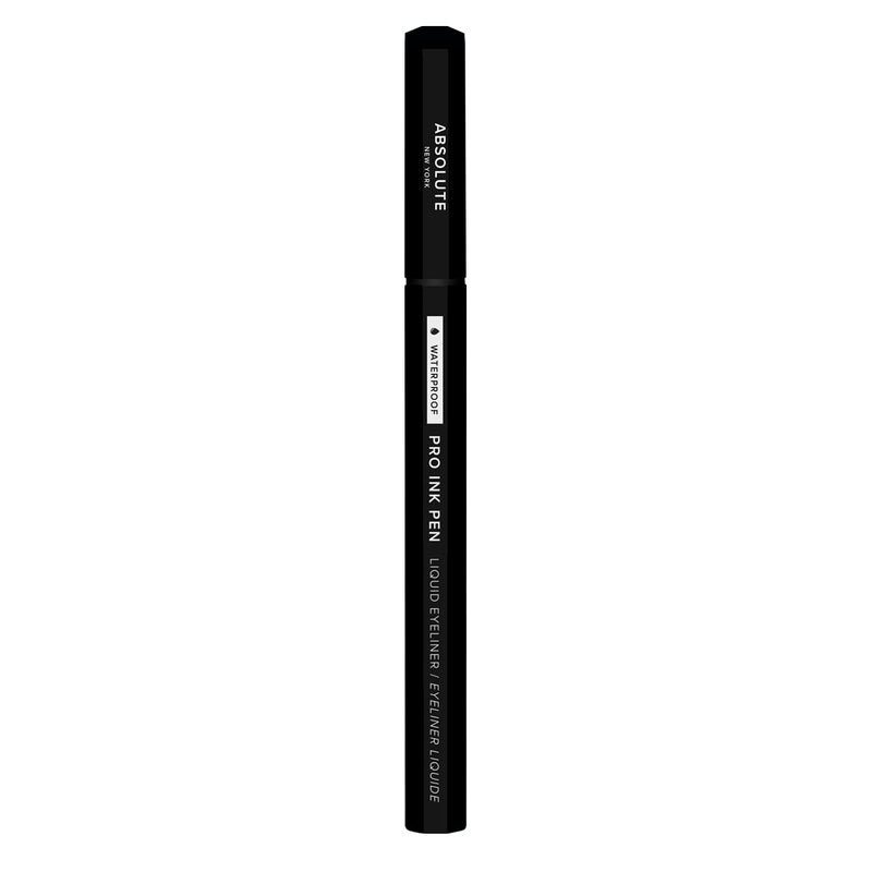 Absolute New York Pro Ink Eyeliner Rich and Fluid Effortlessly Glides a Flake Smudge and TransferResistant Vegan Formula MEIP01 Jet Black