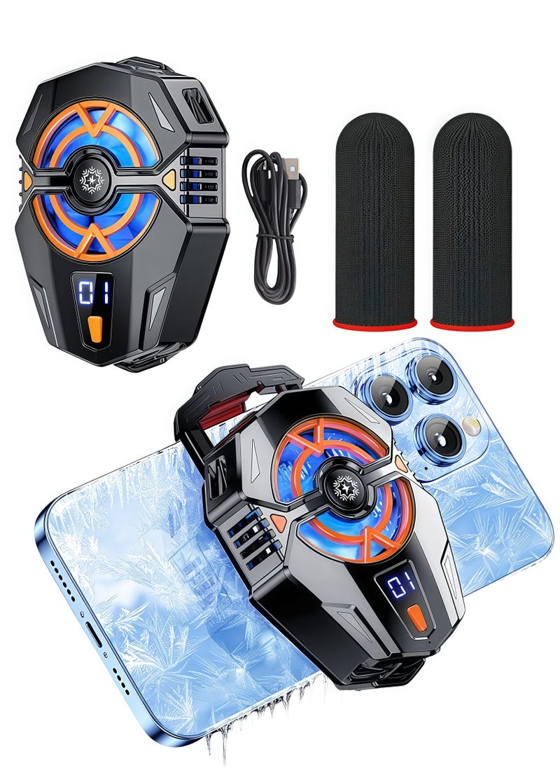 Generic Mobile phone radiator Portable mobile phone radiator Digital display three-speed adjustment for cooling the phone quickly, three-speed adjustment for cooling the phone quickly, suitable for mobile g  - Image 1