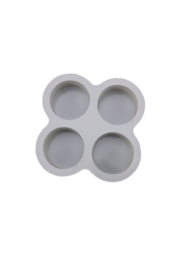 DIY Baking Silicone Mousse Cake Silicone Mold Cylinder 4 Even Mold Dessert Supplementary Food Mold Baking Tools Wholesale-Specifications:Four-hole Powder + Three-hole Powder + Sunflower Powder + 8inch Powder - Image 5