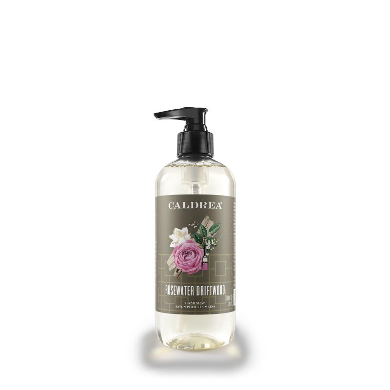 Caldrea Hand Wash Soap, Rosewater Driftwood Scent, 10.8 Oz - Image 1