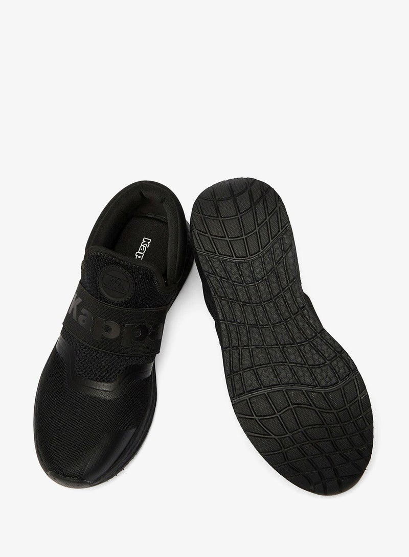 كابا سنيكرز نسائي أسود سهل الارتداء بنقوش - Image 4