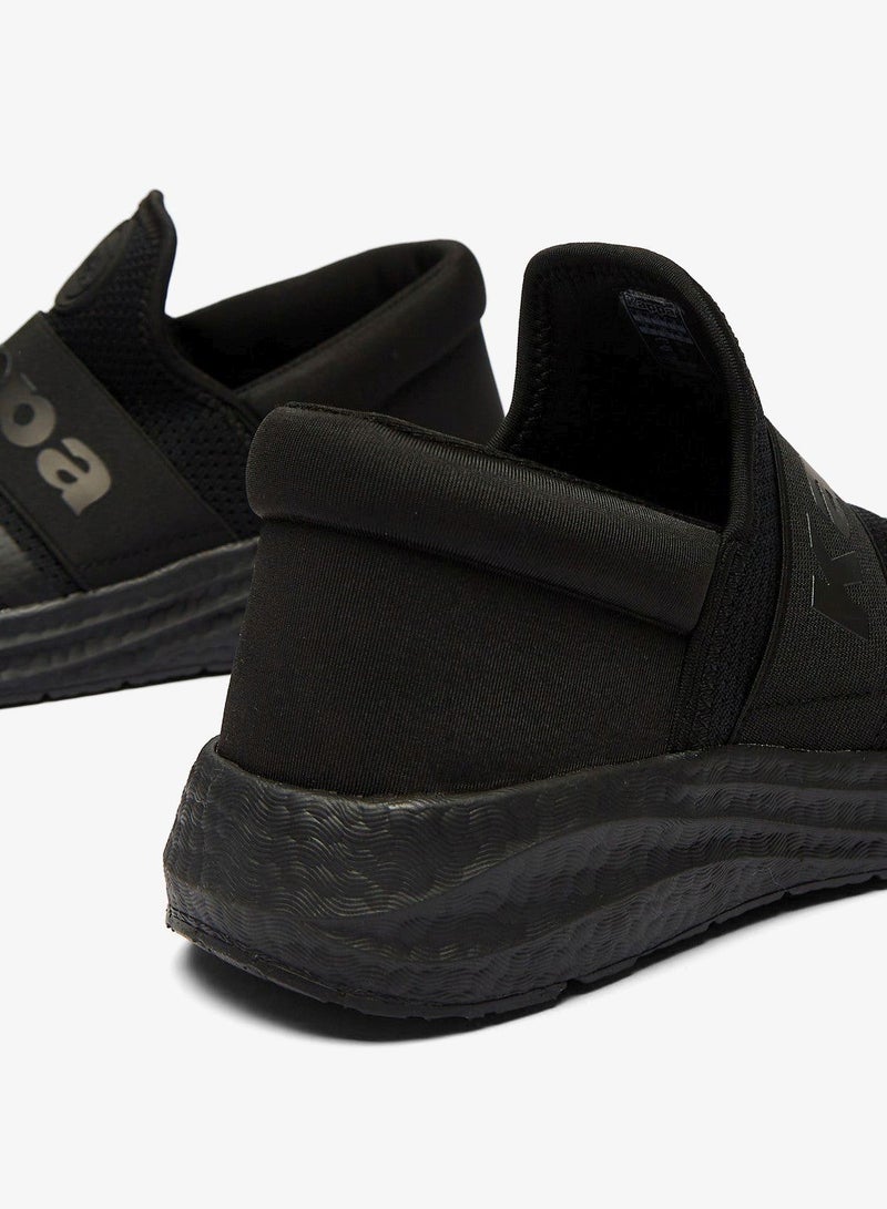 كابا سنيكرز نسائي أسود سهل الارتداء بنقوش - Image 2