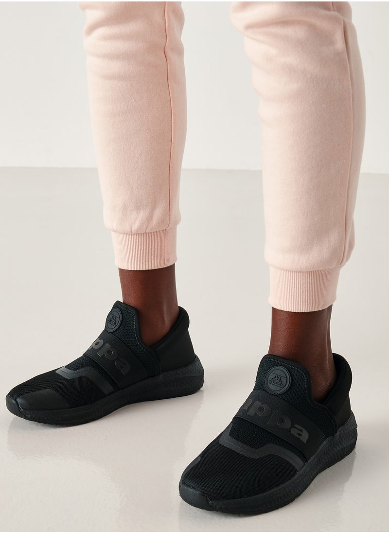 Kappa Women's Textured Slip-On Sports Shoes Black  - Image 3