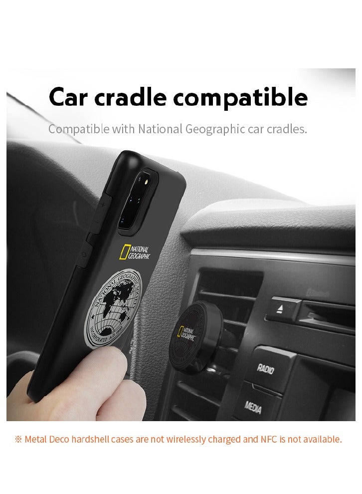 NATIONAL GEOGRAPHIC حافظة صلبة معدنية من ناشيونال جيوغرافيك لجهاز Galaxy S25 Ultra - أسود - Image 4