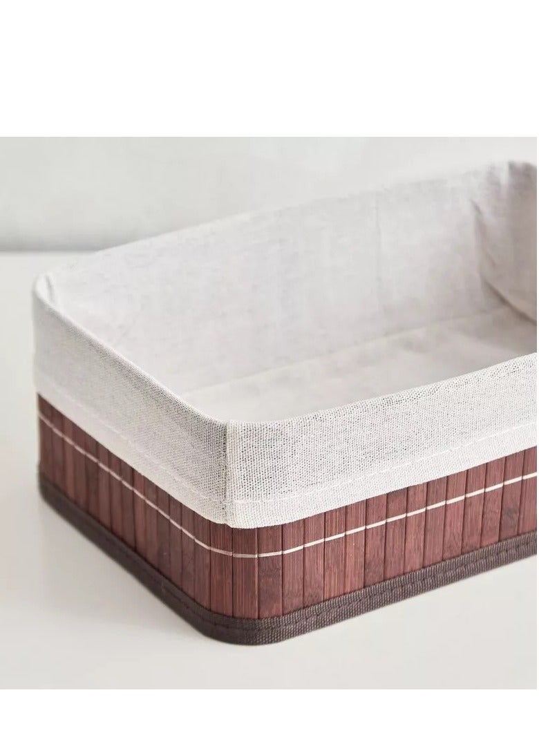 هوم بوكس سلة تخزين كبيرة قابلة للطي من نوك داون بامبو 33x23x12 سم - Image 4